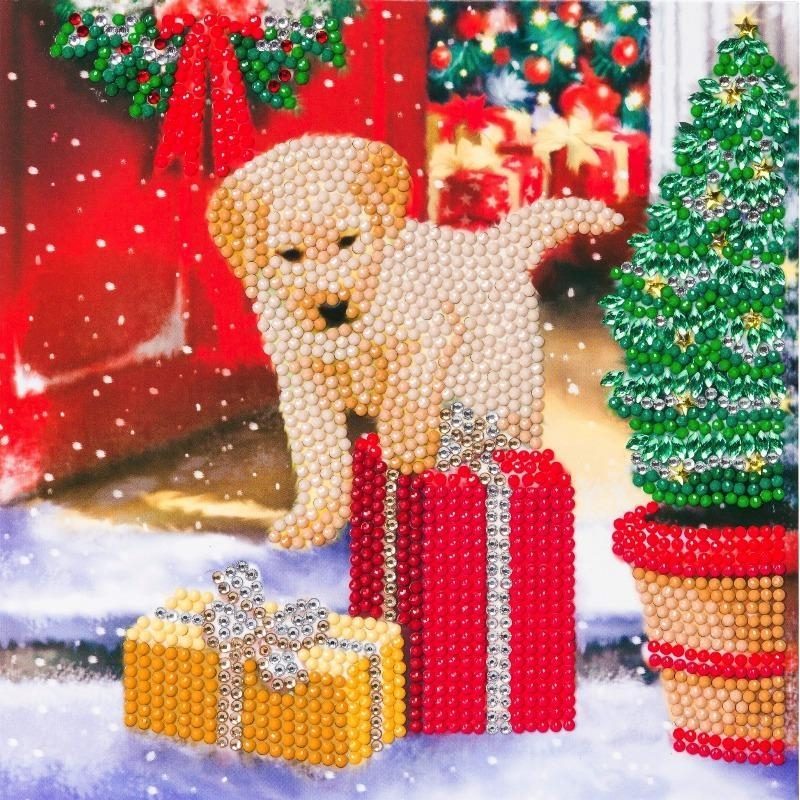 Download Labrador Pup Crystal Art Card Kit Diamond Art Painting Arts Crafts Crystal Art Cards Cromartie Hobbycraft Limited PSD Mockup Templates